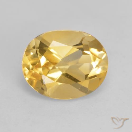 3.21ct طبيعي ذهبى متوسط سيترين, بيضوي, VVS-VS