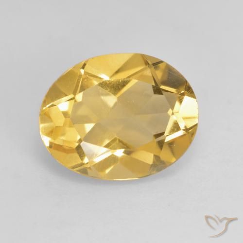 2.90ct طبيعي برتقالى ذهبى غامق سيترين, بيضوي, قليلا جدا