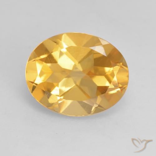 3.17ct طبيعي ذهبى لامع سيترين, بيضوي, VVS-VS