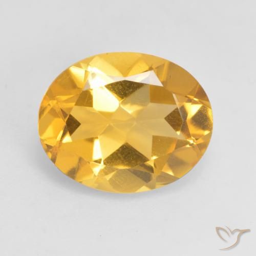 3.17ct طبيعي ذهبى متوسط سيترين, بيضوي, VVS-VS