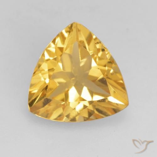 2.05ct طبيعي ذهبى متوسط سيترين, مثلثى, VVS-VS