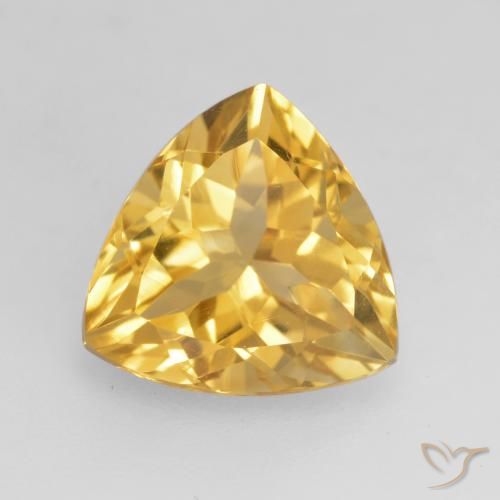 2.29ct طبيعي ذهبى متوسط سيترين, مثلثى, VVS-VS