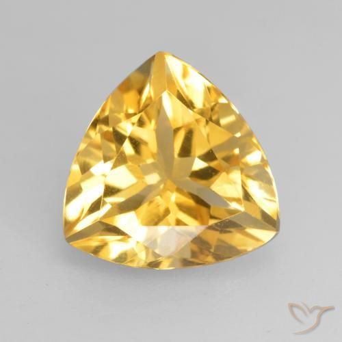 2.20ct طبيعي ذهبي سيترين, مثلثى, VVS-VS