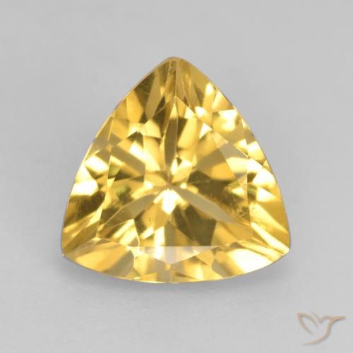 2.18ct طبيعي ذهبي سيترين, مثلثى, VVS-VS