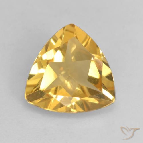 1.96ct طبيعي ذهبى متوسط سيترين, مثلثى, VVS-VS