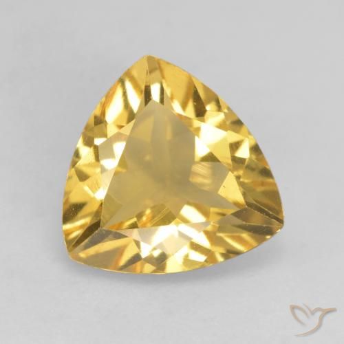 2.02ct طبيعي ذهبي سيترين, مثلثى, VVS-VS