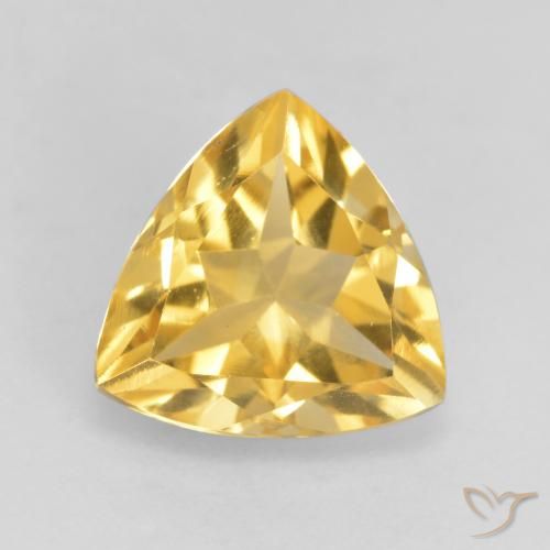 2.20ct طبيعي ذهبي سيترين, مثلثى, VVS-VS