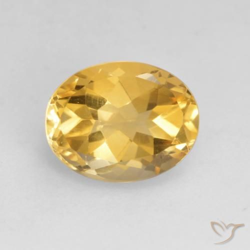 1.83ct طبيعي ذهبى متوسط سيترين, بيضوي, VVS-VS