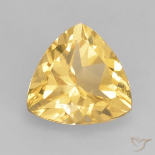 2.34ct طبيعي ذهبى متوسط سيترين, مثلثى, VVS-VS