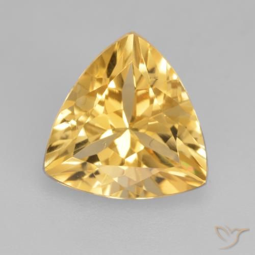 2.00ct طبيعي ذهب سيترين, مثلثى, VVS-VS