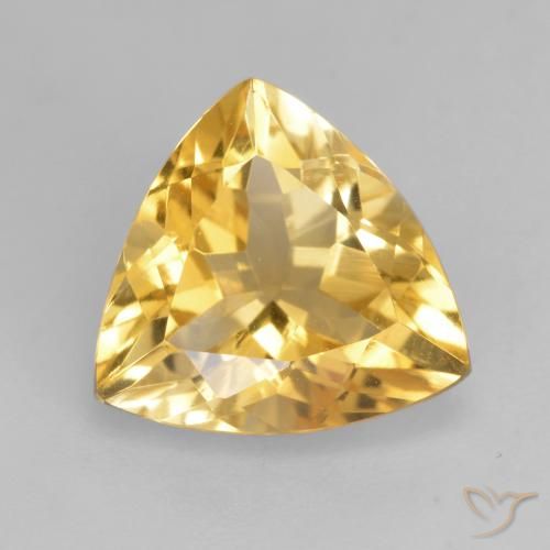 1.98ct طبيعي برتقالى ذهبة سيترين, مثلثى, VVS-VS