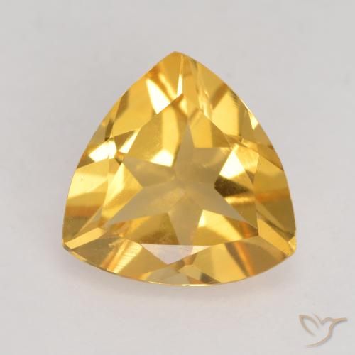 1.77ct طبيعي ذهبى داكن-متوسط سيترين, مثلثى, VVS-VS