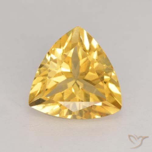 2.11ct طبيعي ذهبى متوسط سيترين, مثلثى, VVS-VS