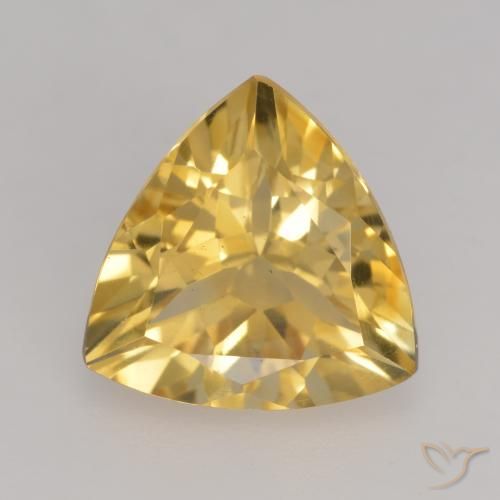 2.15ct طبيعي ذهبى متوسط سيترين, مثلثى, VVS-VS