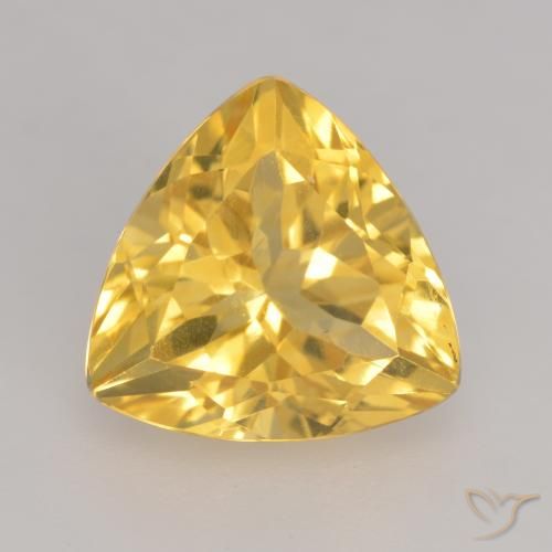 2.42ct طبيعي ذهبى متوسط سيترين, مثلثى, VVS-VS