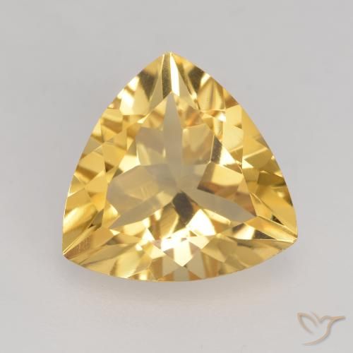 2.02ct طبيعي ذهب سيترين, مثلثى, VVS-VS