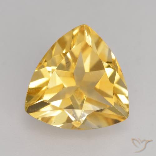 2.14ct طبيعي ذهبى لامع سيترين, مثلثى, VVS-VS