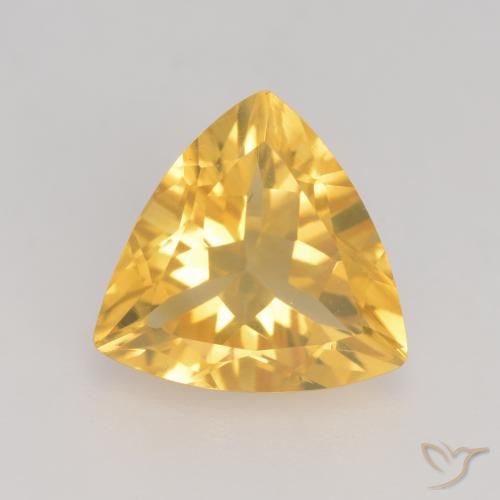 2.11ct طبيعي ذهبى متوسط سيترين, مثلثى, VVS-VS