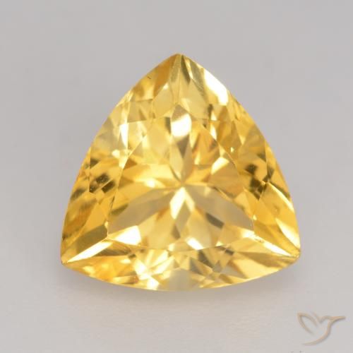 2.35ct طبيعي ذهبى متوسط سيترين, مثلثى, VVS-VS