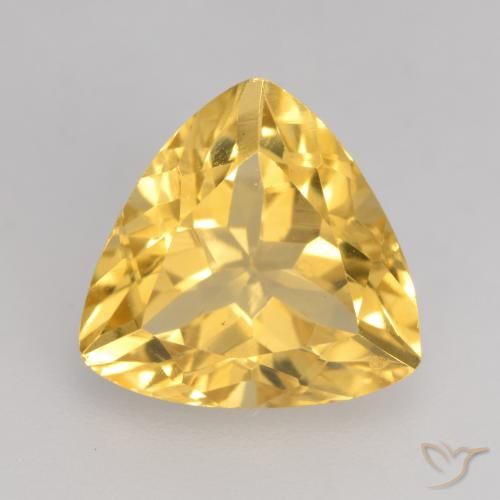 2.34ct طبيعي ذهبى متوسط سيترين, مثلثى, VVS-VS