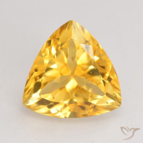2.58ct طبيعي ذهبى متوسط سيترين, مثلثى, VVS-VS