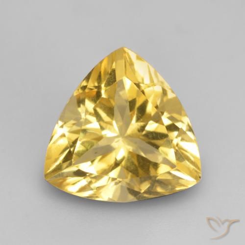 2.20ct طبيعي ذهبي سيترين, مثلثى, VVS-VS