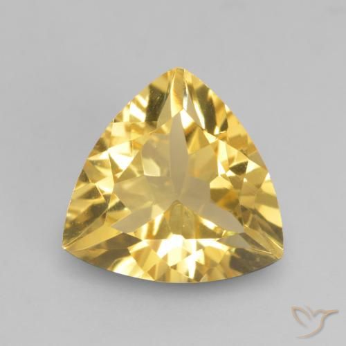 1.89ct طبيعي ذهبى متوسط سيترين, مثلثى, VVS-VS
