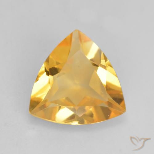 1.80ct طبيعي ذهبى-برتقالى سيترين, مثلثى, VVS-VS
