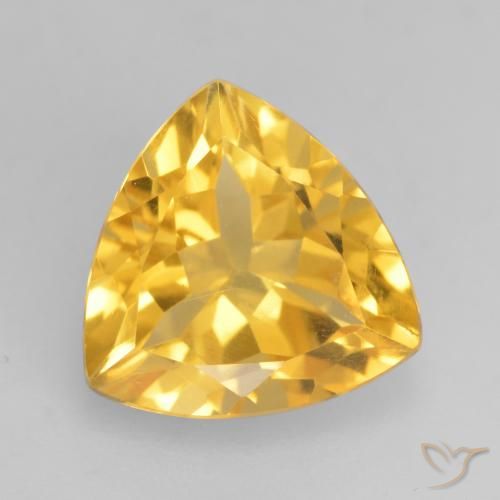 2.38ct طبيعي ذهبى لامع سيترين, مثلثى, VVS-VS