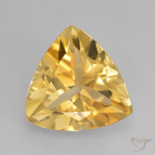 2.05ct طبيعي ذهبى متوسط سيترين, مثلثى, VVS-VS