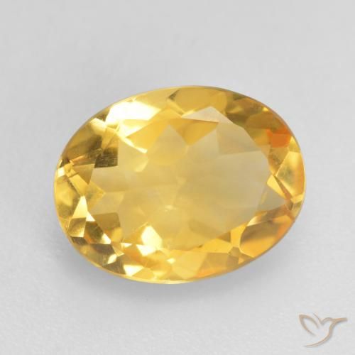 1.47ct طبيعي ذهبى متوسط سيترين, بيضوي, VVS-VS
