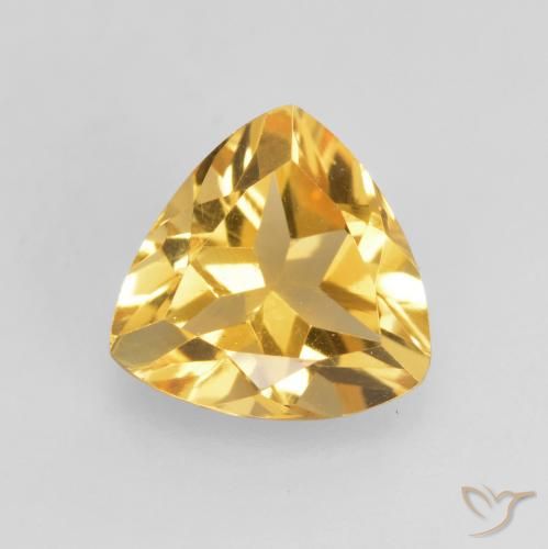 1.11ct طبيعي ذهبى متوسط سيترين, مثلثى, VVS-VS