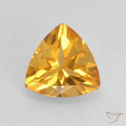 0.97ct طبيعي ذهبى داكن سيترين, مثلثى, VVS-VS