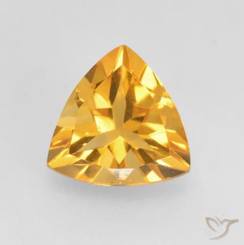1.02ct طبيعي برتقالى ذهبة سيترين, مثلثى, VVS-VS