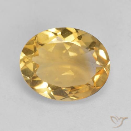 2.79ct طبيعي ذهبى فاتح-متوسط سيترين, بيضوي, VVS-VS