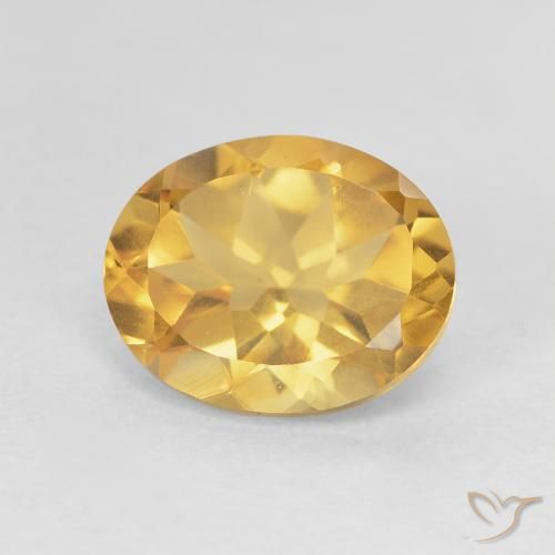 3.23ct طبيعي ذهبى لامع سيترين, بيضوي, VVS-VS
