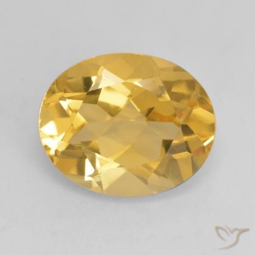 3.34ct طبيعي برتقالى ذهبة سيترين, بيضوي, VVS-VS