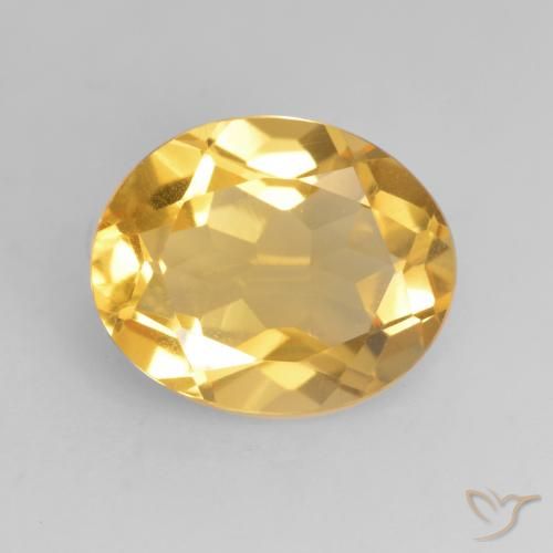 3.14ct طبيعي ذهبى متوسط سيترين, بيضوي, VVS-VS
