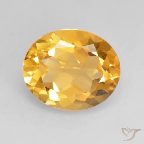 3.79ct طبيعي ذهبى متوسط سيترين, بيضوي, VVS-VS