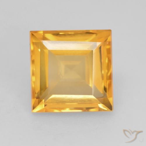 1.84ct طبيعي ذهبى داكن سيترين, مربع, VVS-VS