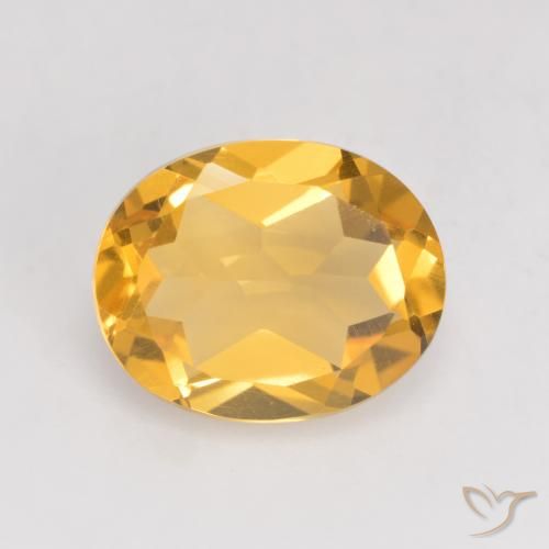 3.08ct طبيعي ذهبى لامع سيترين, بيضوي, VVS-VS