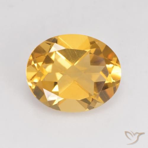 3.48ct طبيعي ذهبى متوسط سيترين, بيضوي, VVS-VS