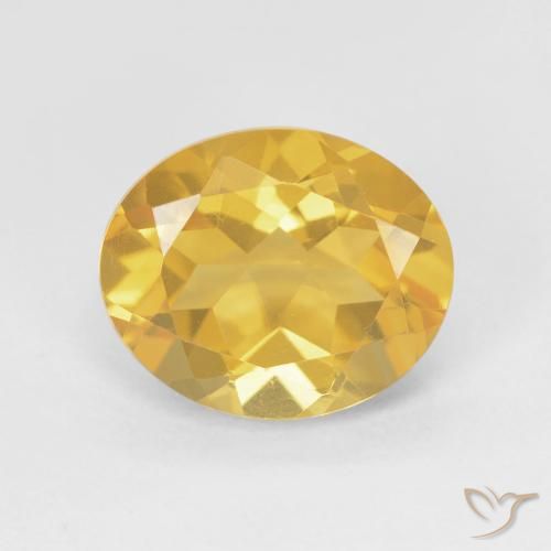 3.52ct طبيعي ذهبى متوسط سيترين, بيضوي, VVS-VS