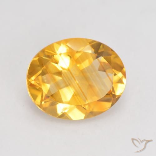 3.11ct طبيعي برتقالى ذهبى غامق سيترين, بيضوي, VVS-VS