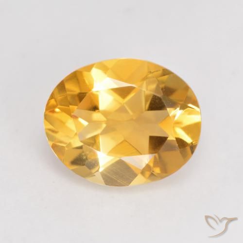3.25ct طبيعي ذهبى داكن سيترين, بيضوي, VVS-VS