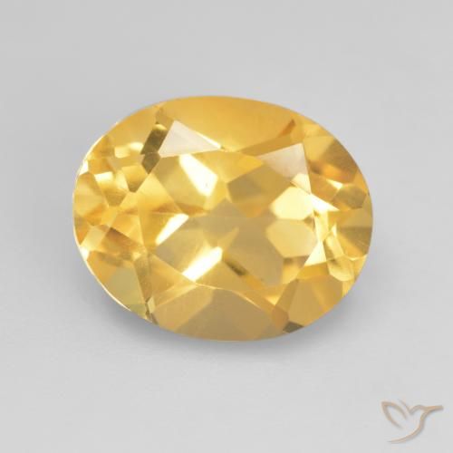 3.26ct طبيعي ذهبى متوسط سيترين, بيضوي, VVS-VS