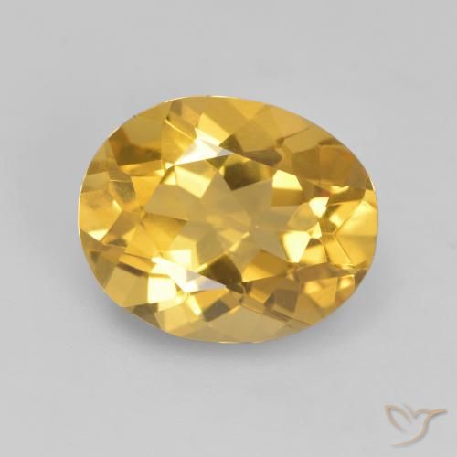 2.84ct طبيعي ذهبى متوسط سيترين, بيضوي, VVS-VS