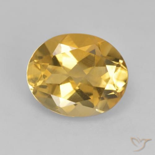 3.49ct طبيعي برتقالى ذهبة سيترين, بيضوي, VVS-VS