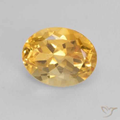 2.02ct طبيعي ذهبى متوسط سيترين, بيضوي, VVS-VS