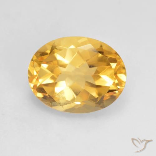 1.93ct طبيعي ذهبى لامع سيترين, بيضوي, VVS-VS